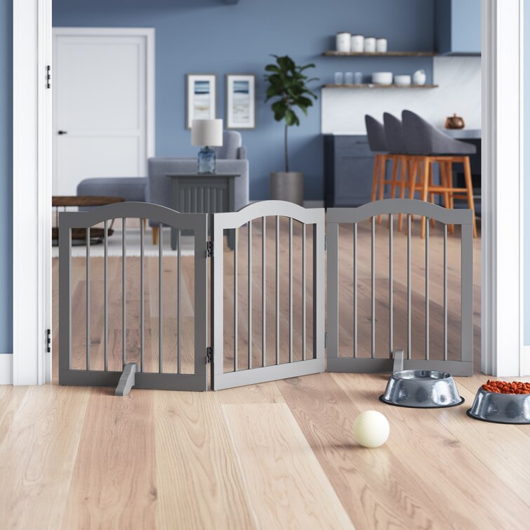 Wayfair freestanding shop pet gate